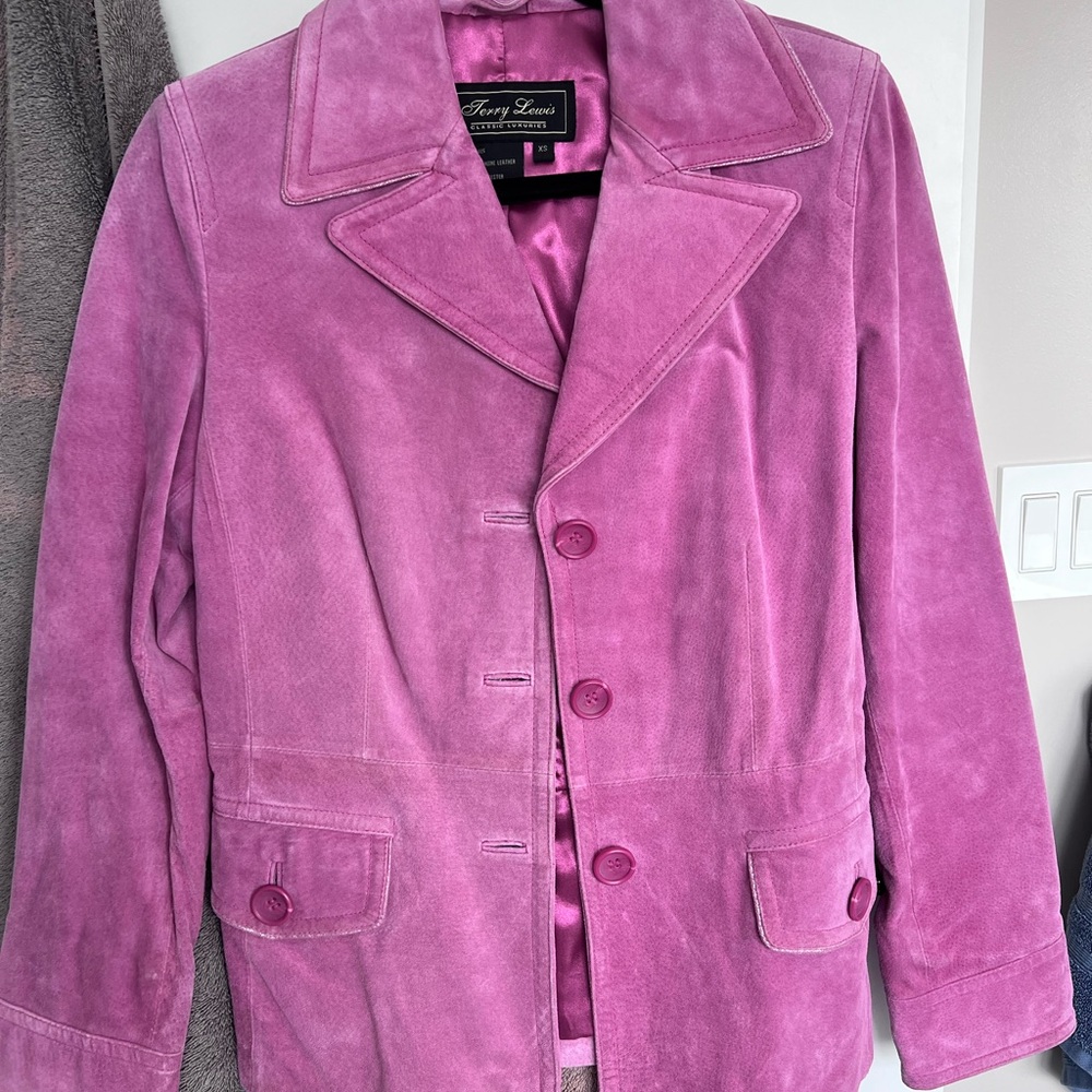 Terry Lewis Classic Luxuries Pink Leather Jacket